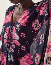 Abbie Floral Print Mini Kaftan, , large