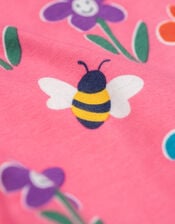 Frugi Libby Printed Leggings, Pink (PINK), large