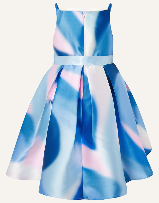 Mermaid Marble Hi-Low Dress, Blue (BLUE), large