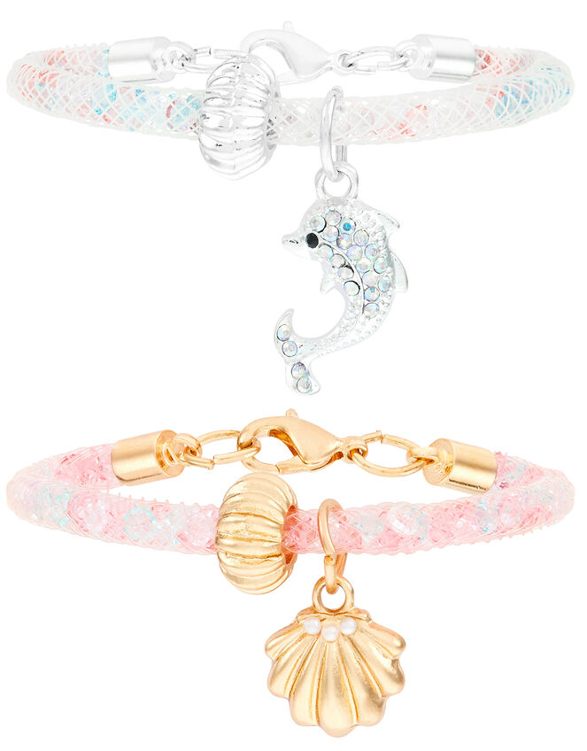 Crystal Encased Charm Bracelets, , large