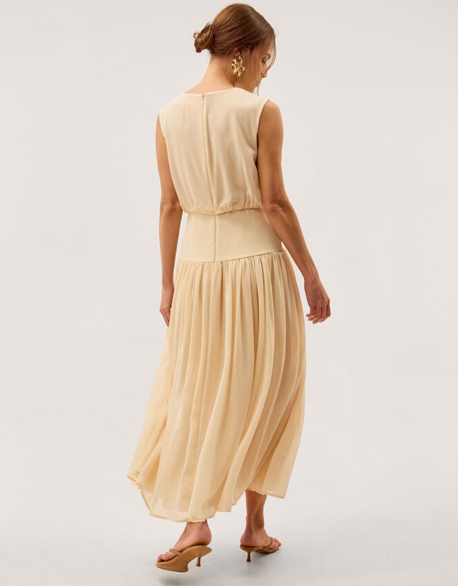 Georgia Drop Hem Maxi Dress, Yellow (YELLOW), large