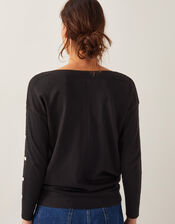 Bria Batwing Sweater, Black (BLACK), large