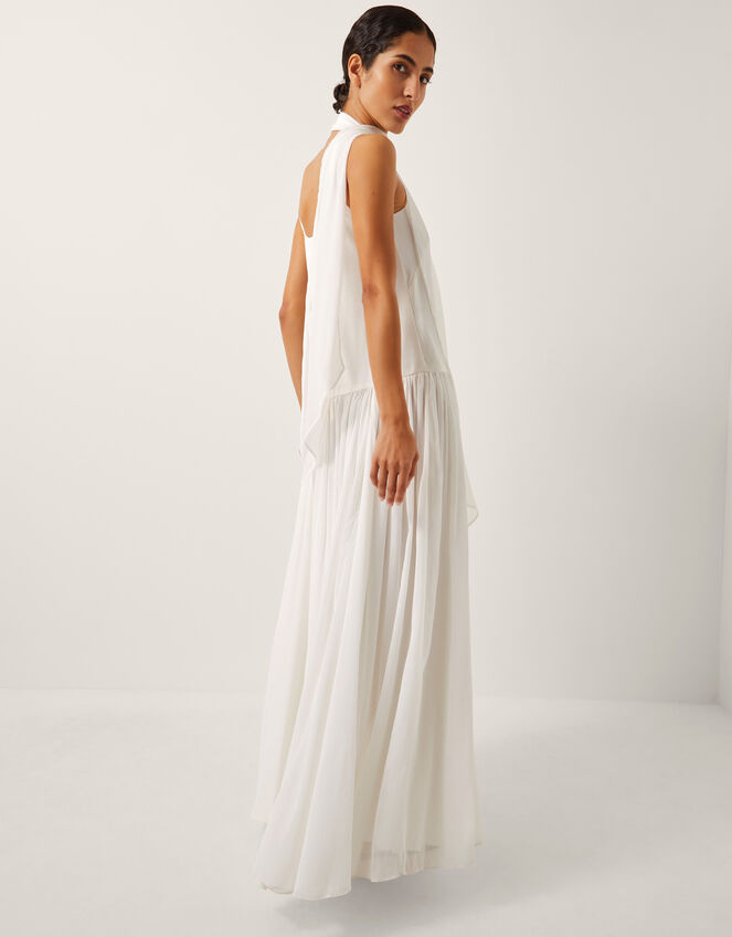 The India Edit Tara Drop Waist Maxi Dress, Ivory (IVORY), large