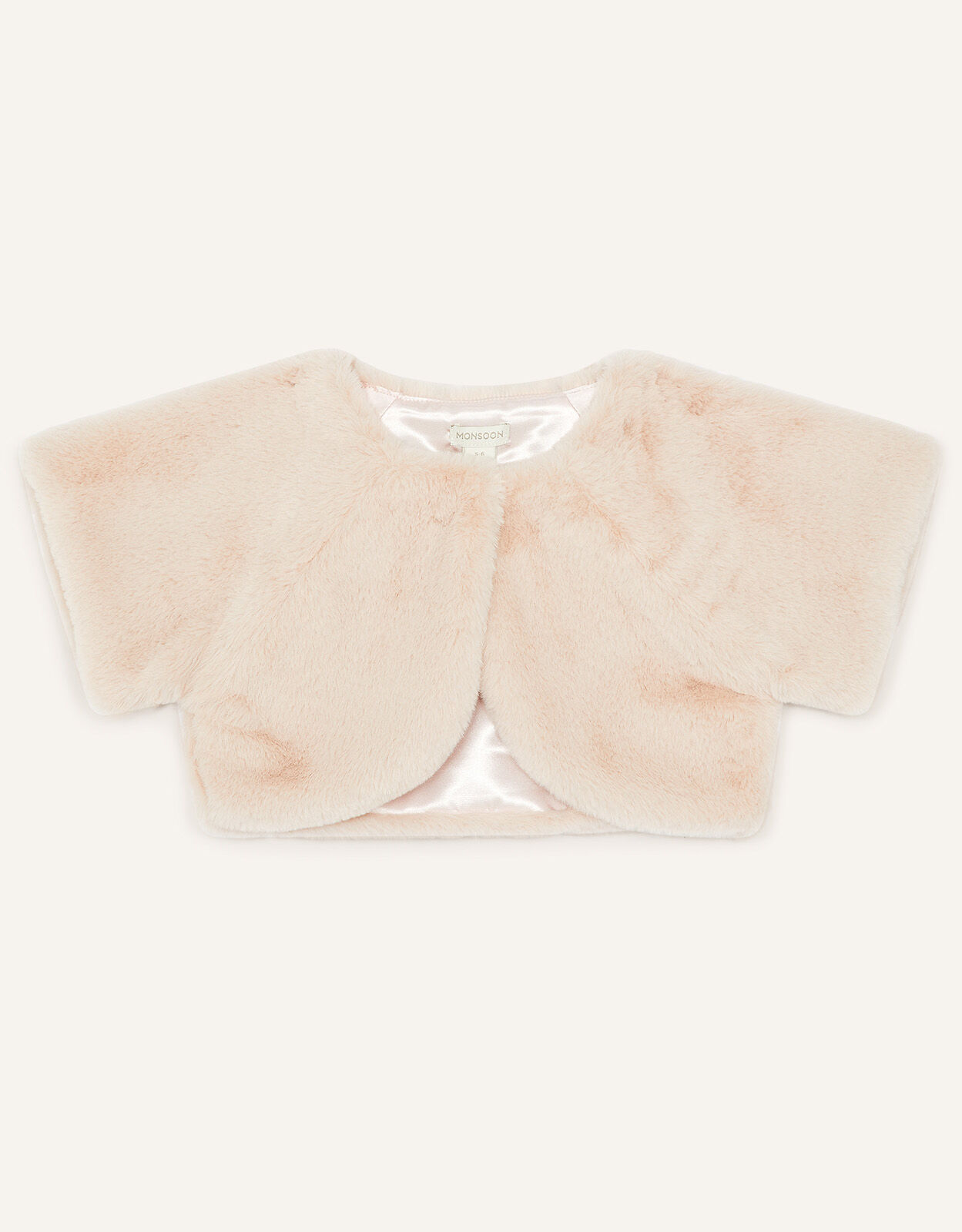 Pink fur shrug best sale