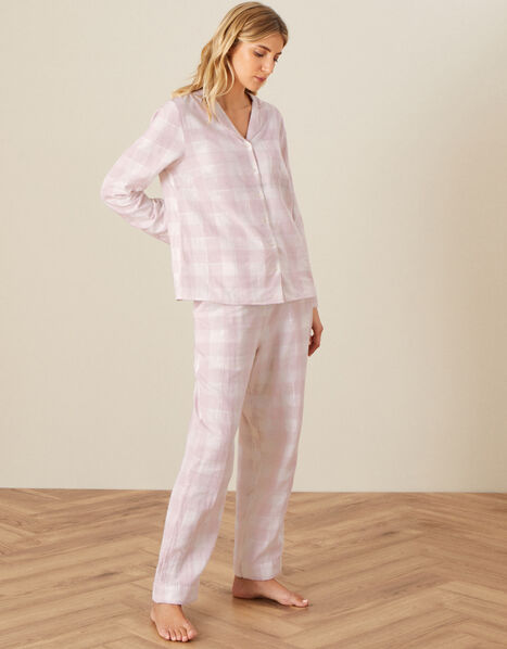 Relaxed Checked Shirt Pink, Pink (BLUSH), large