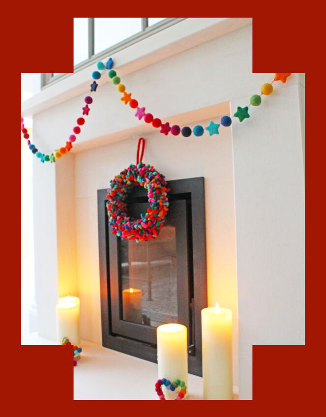 Fiona Walker Rainbow Star Garland, , large