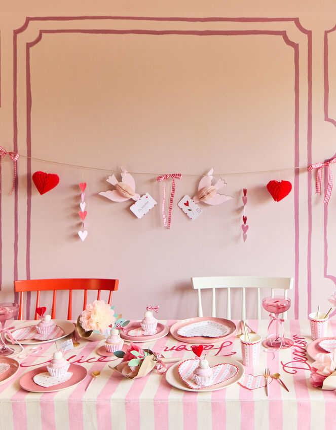 Meri Meri 3-Pack Honeycomb Heart Decorations, , large