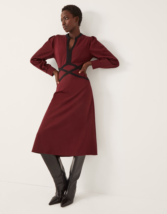 Julia Jersey Midi Dress Red