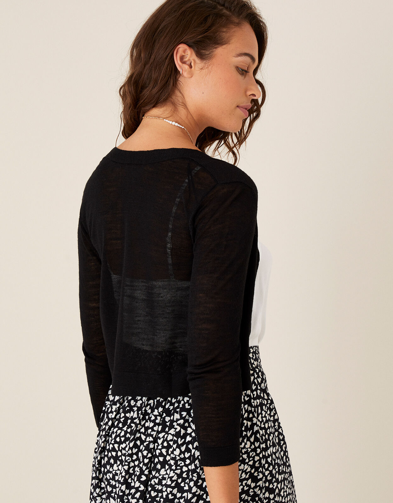 Monsoon navy shrug hotsell
