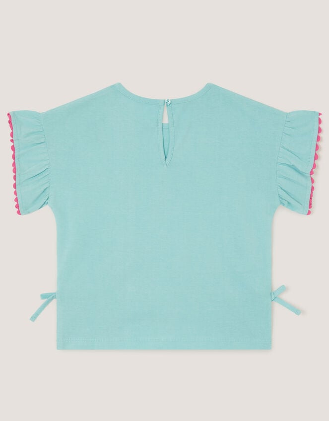 Tina Tropical Toucan Embellished T-Shirt, Green (GREEN), large