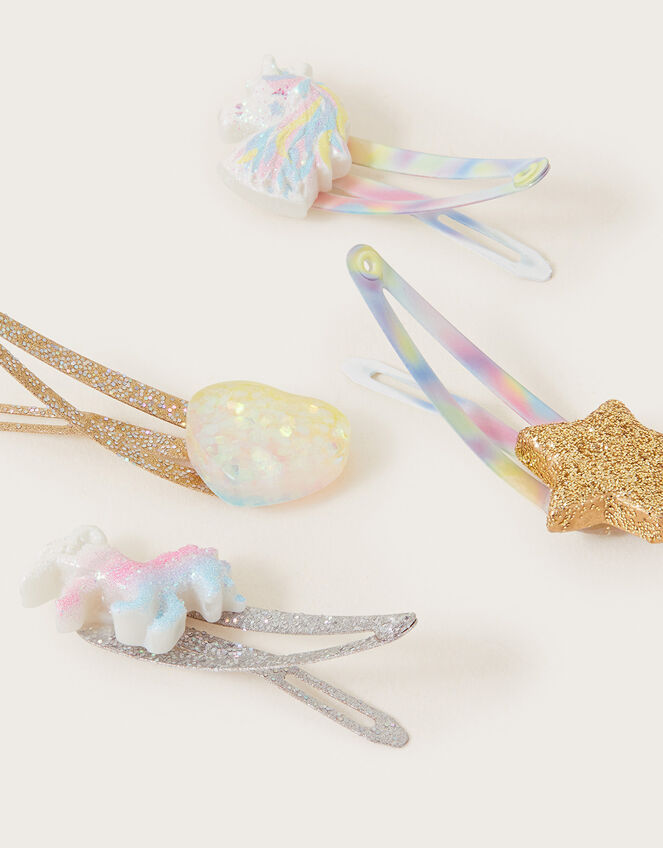 Misty Unicorn Hair Clips 4 Pack, , large