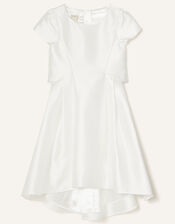 Duchess Twill Bridesmaid Dress, Ivory (IVORY), large