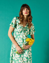 Mirla Beane Dahlia Print Dress, Green (GREEN), large