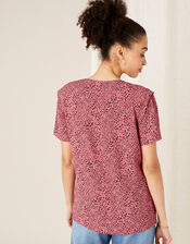 Angela Animal Print Top , Pink (PINK), large