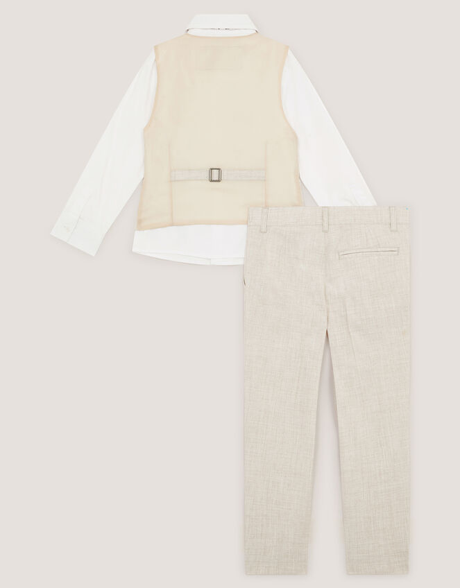 George 4-Piece Suit & Bow Tie , Natural (STONE), large