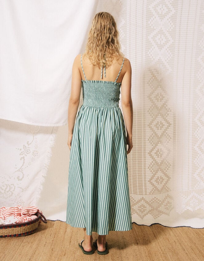 FRNCH Felice Stripe Maxi Dress, Green (GREEN), large