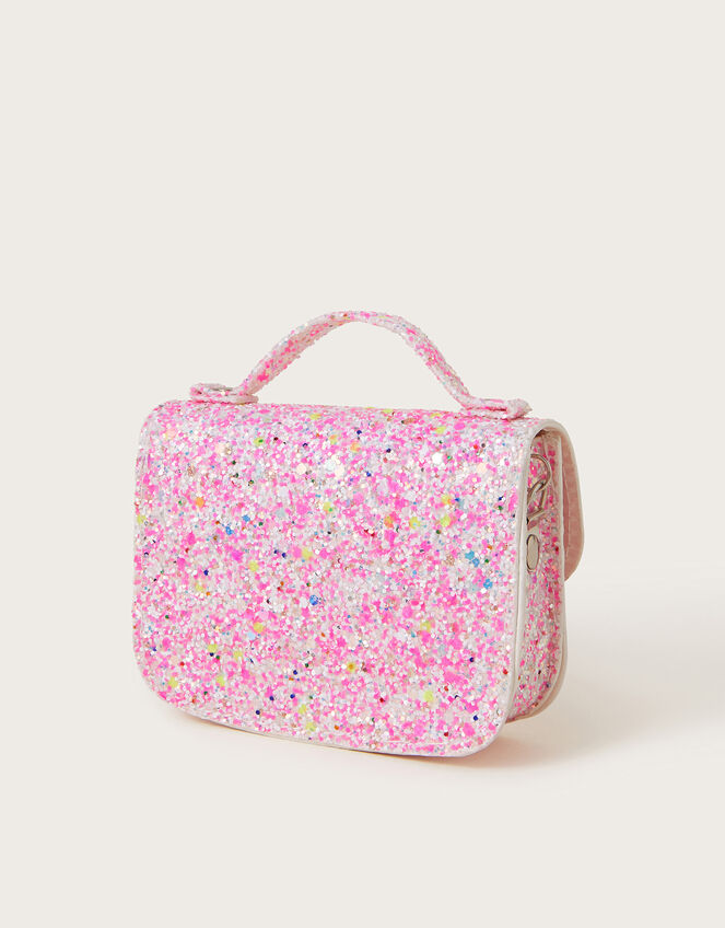 Mini Glitter Satchel Bag, , large