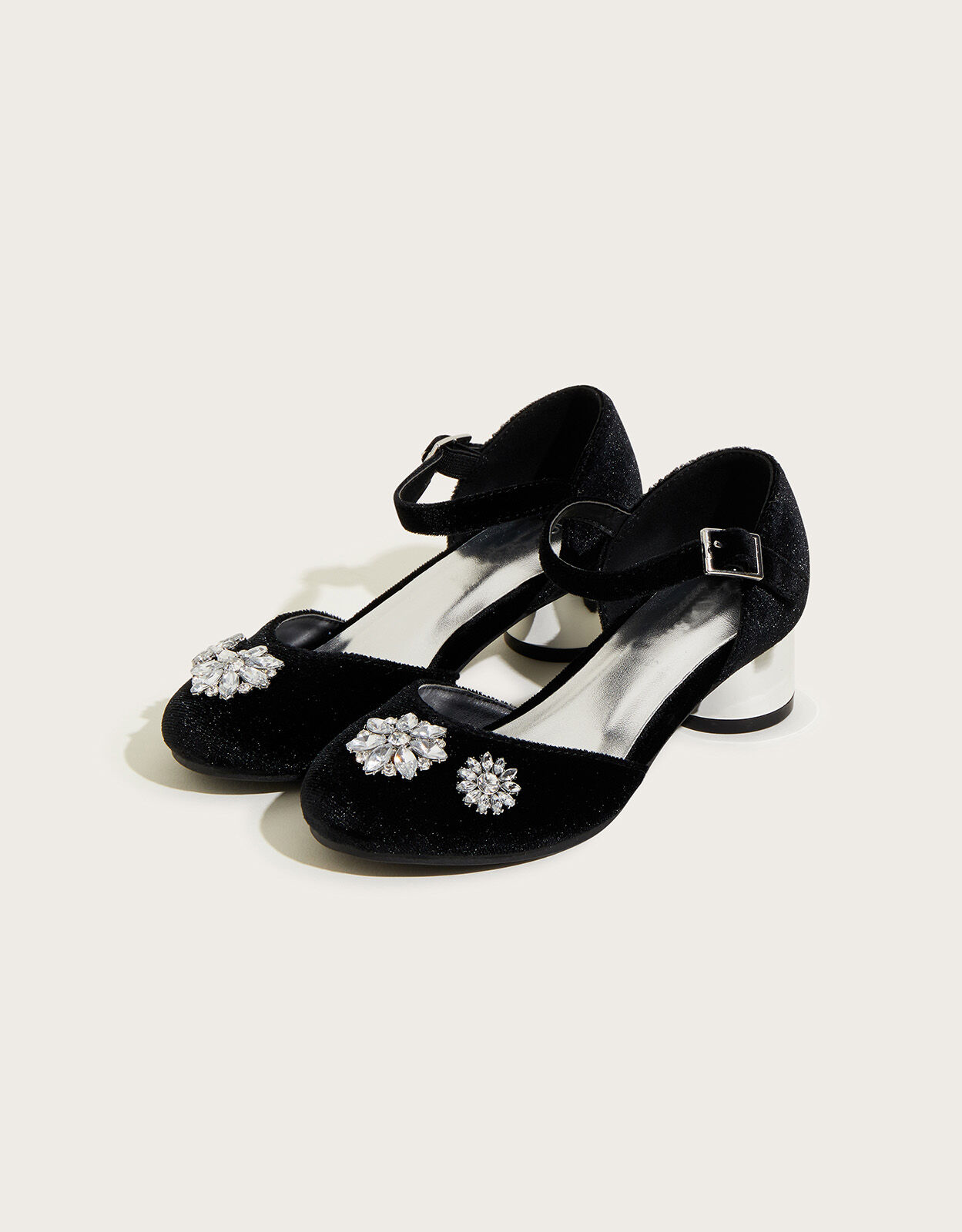 Escarpins Strass Enveloppants Talon Aiguille - Taille UK 4, Argenté, Neuf Avec Boîte