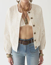 Maison Hotel Boticcelli Quilted Jacket, Ivory (IVORY), large