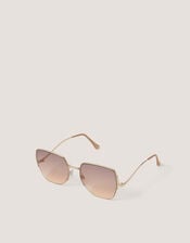 Oversized Metal Sunglasses, , large