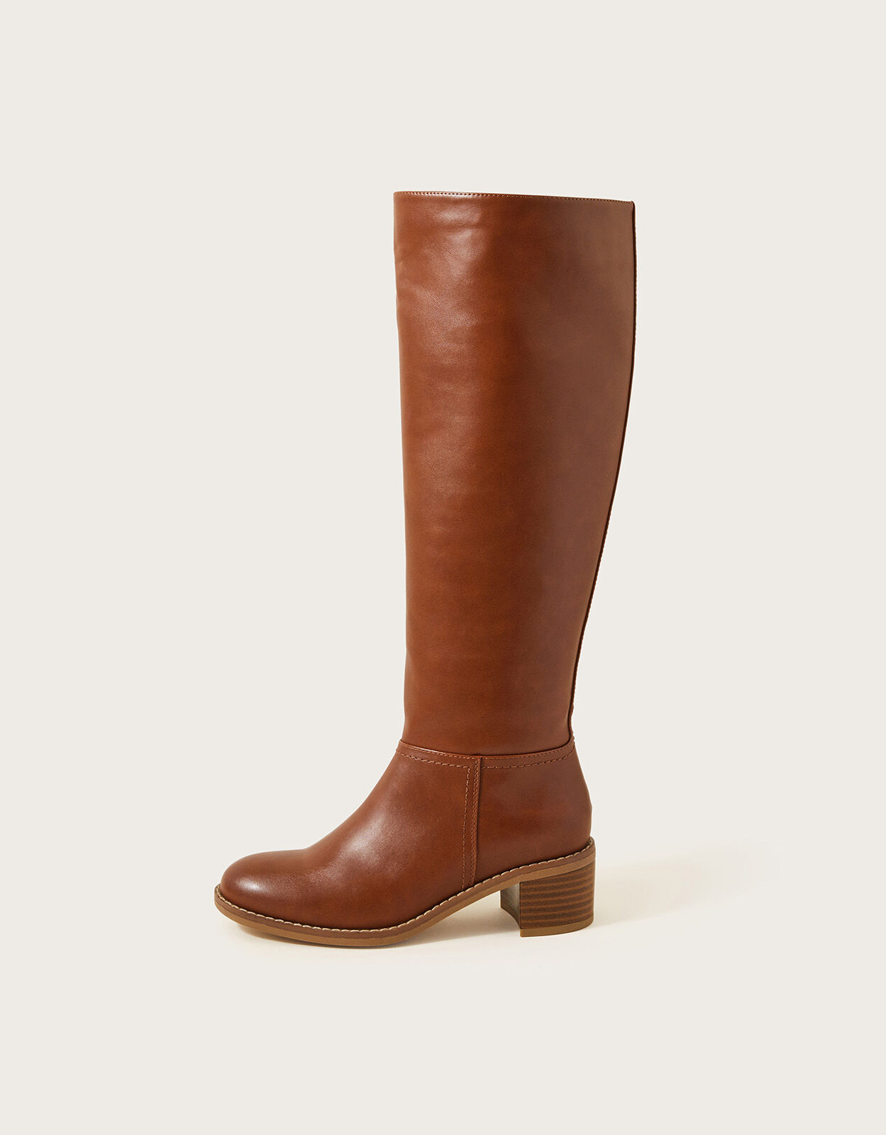 Knee High Boots Tan