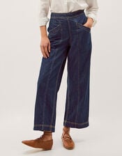Harper Regular Wide Leg Jeans, Blue (INDIGO), large