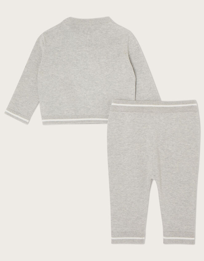 Newborn Rory Reindeer Knitted Set, Grey (GREY), large