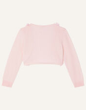 Baby 3D Floral Trim Cardigan, Pink (PINK), large