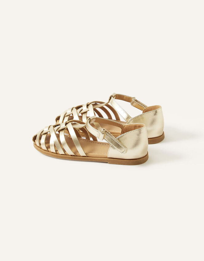 Caged Sandals, Gold (GOLD), large