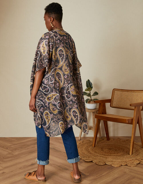 Paisley Print Cover Up in Recycled Polyester, , large