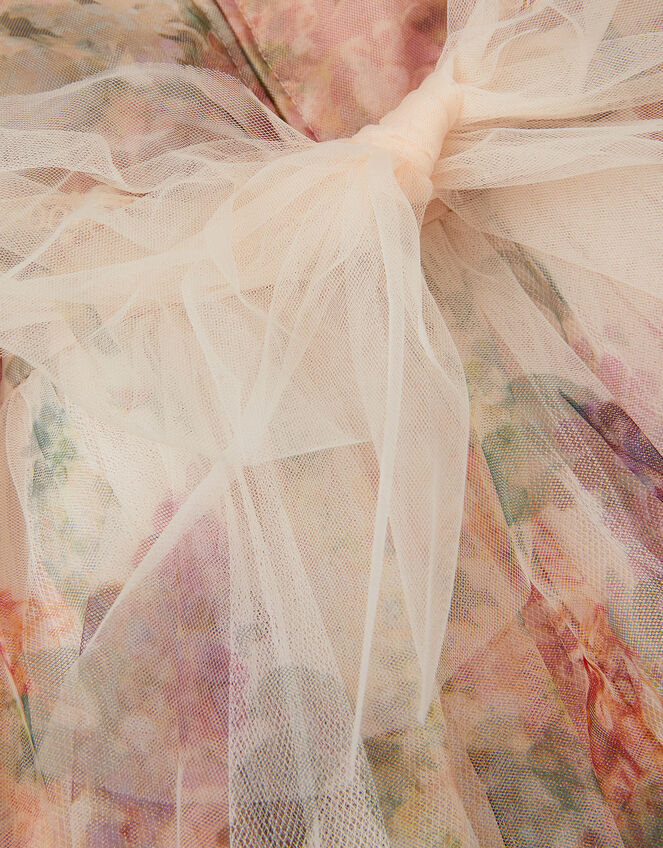 Vintage Flower Tulle Party Dress, Multi (MULTI), large
