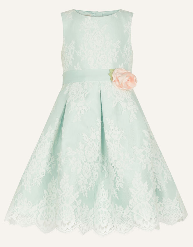 Lola Lace Dress, Green (GREEN), large