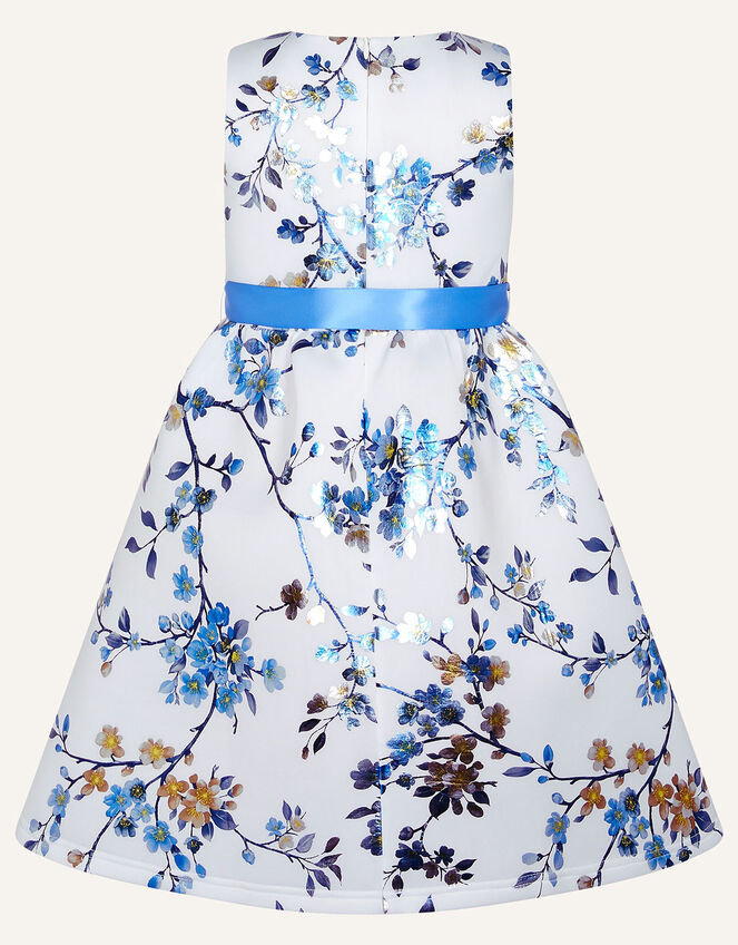 Floral Foil Print Scuba Dress, Multi (MULTI), large