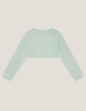 Maeve Bow Button Cardigan, Green (SAGE), large