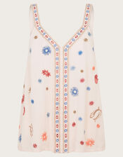 Arti Embroidered Cami , Ivory (IVORY), large