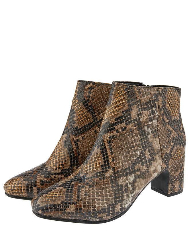 Selena Snake Ankle Boots, Multi (MULTI), large