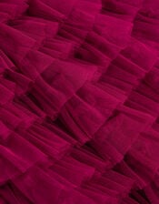 Shikha Bead Embellished Ruffle Party Dress, Purple (RASPBERRY), large