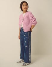 Jewel Embellished Jeans, Blue (BLUE), large