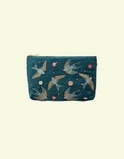 Elizabeth Scarlett Swallows Velvet Pouch, , large