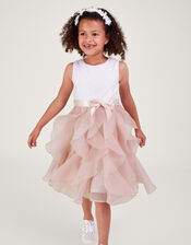 Lace Can Can Ruffle Dress, Pink (PINK), large