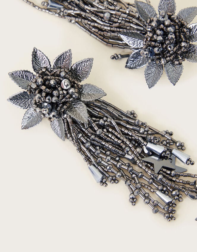 Flower Star Statement Earrings, , large