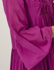 Devotion Twins Ocean Voile Maxi Dress, Pink (MAGENTA), large
