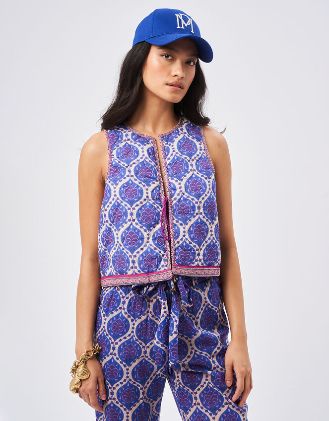 Petite Mendigote Tea printed blouse
