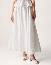 Eliza Floral Embellished Wedding Skirt, Ivory (IVORY), large