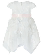 Baby Leilani Floral Butterfly Dress, Ivory (IVORY), large