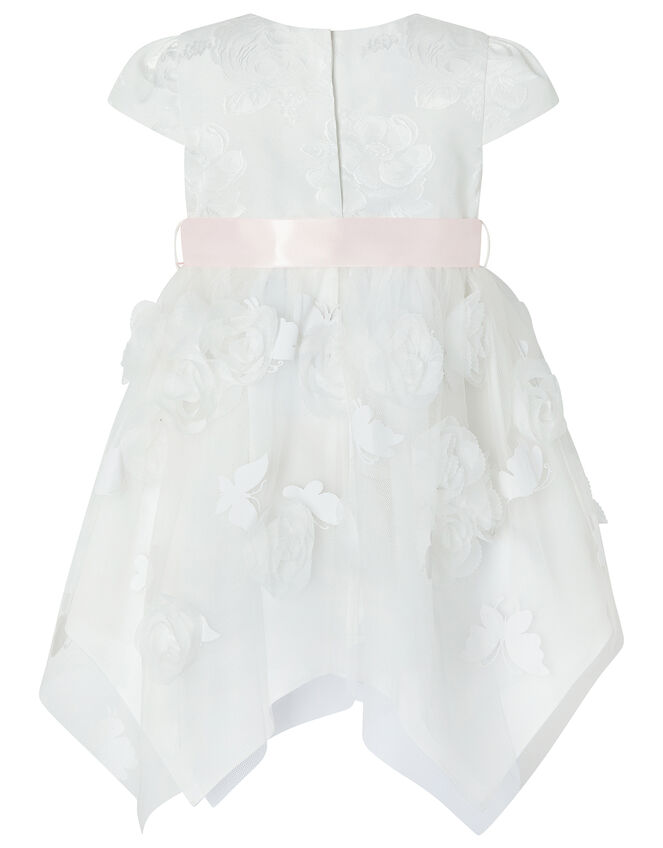 Baby Leilani Floral Butterfly Dress, Ivory (IVORY), large