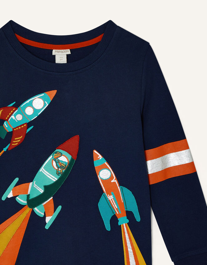Ronnie Rocket Sweatshirt , Blue (NAVY), large