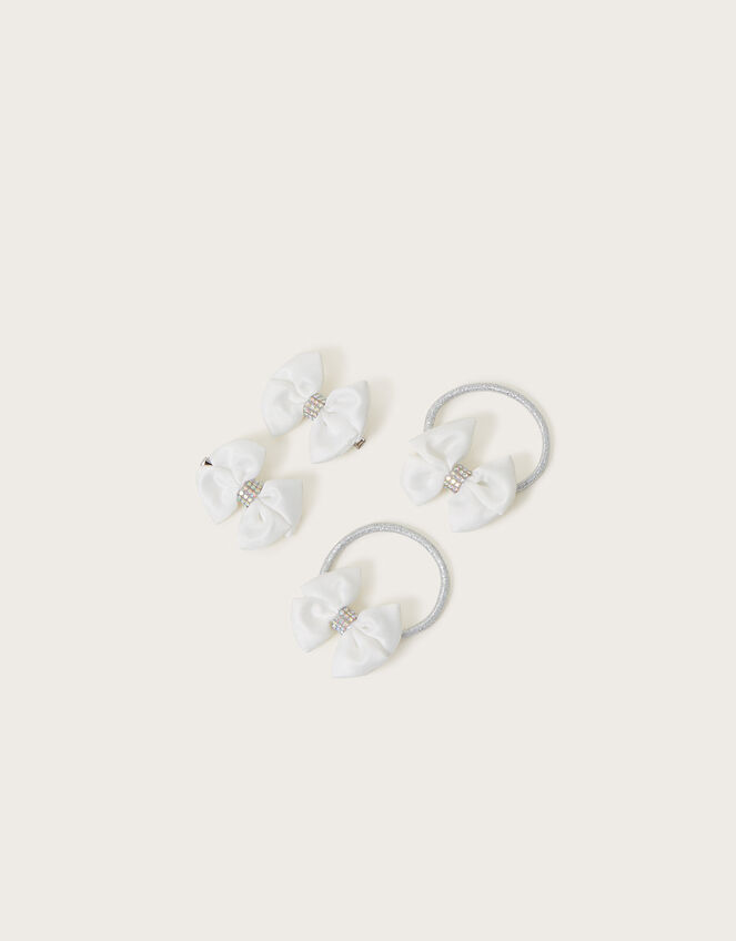 Sparkle Bow Hair Set, , large