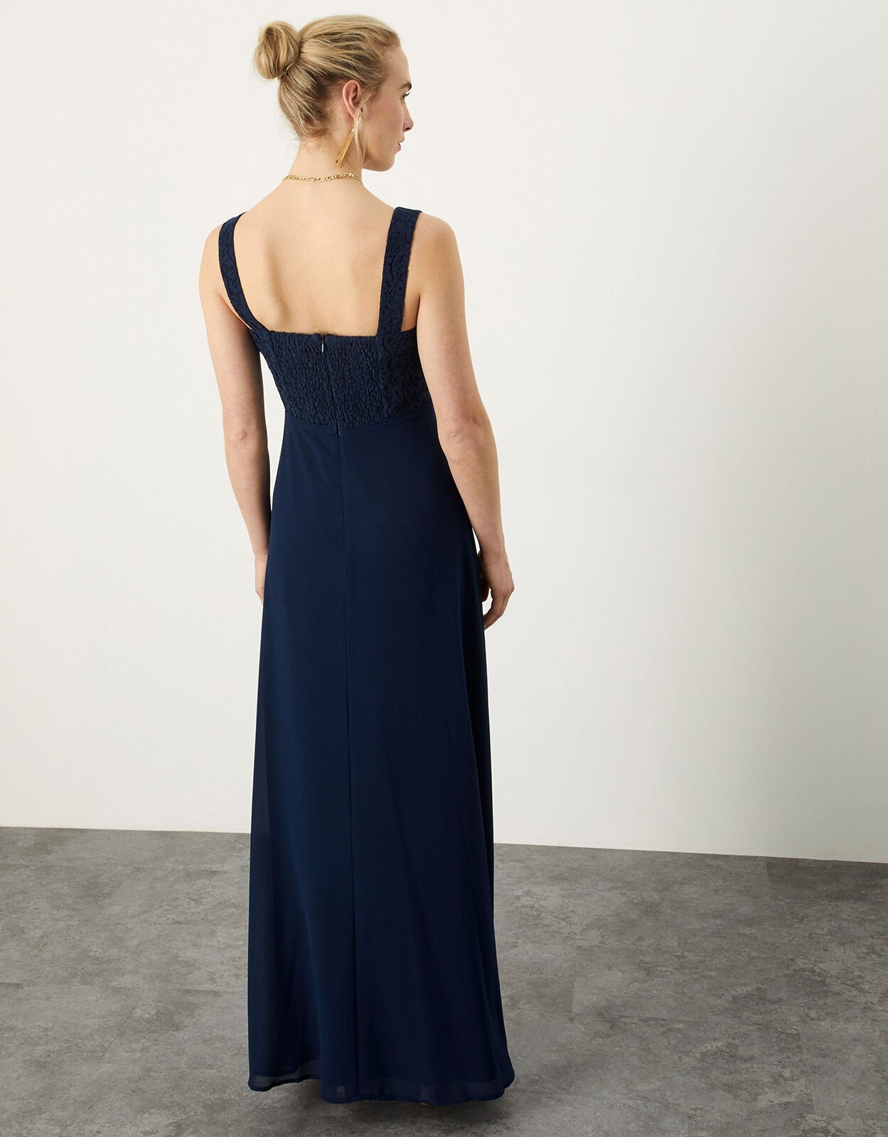 Lori Lace Maxi Dress Blue Evening Dresses Monsoon UK