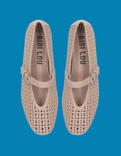 Bibi Lou Maia Mary Jane Ballet Flats, Camel (BEIGE), large